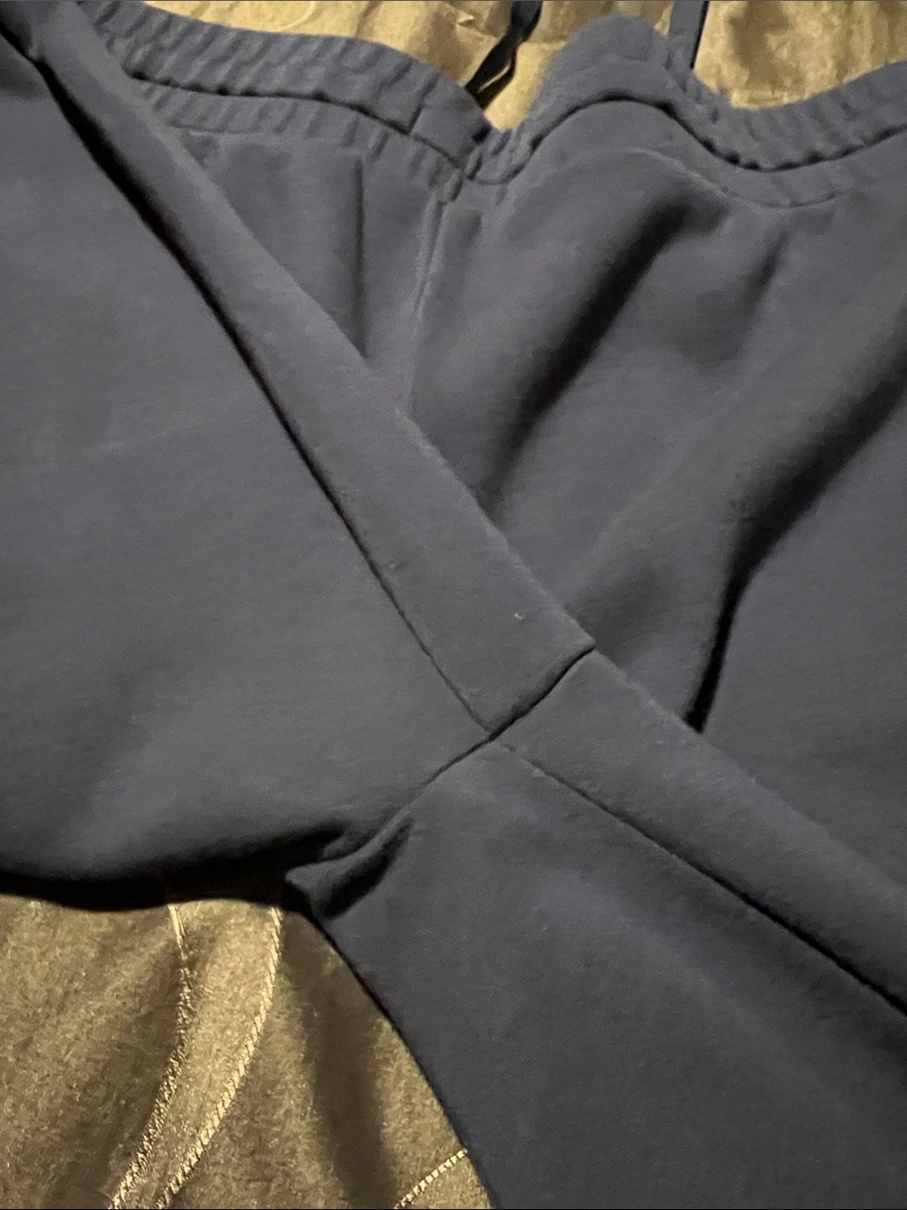 Wonderly Navy Wide Straight Leg Casual Drawstring Lounge Pants Relaxed Women LG - Picture 11 of 12
